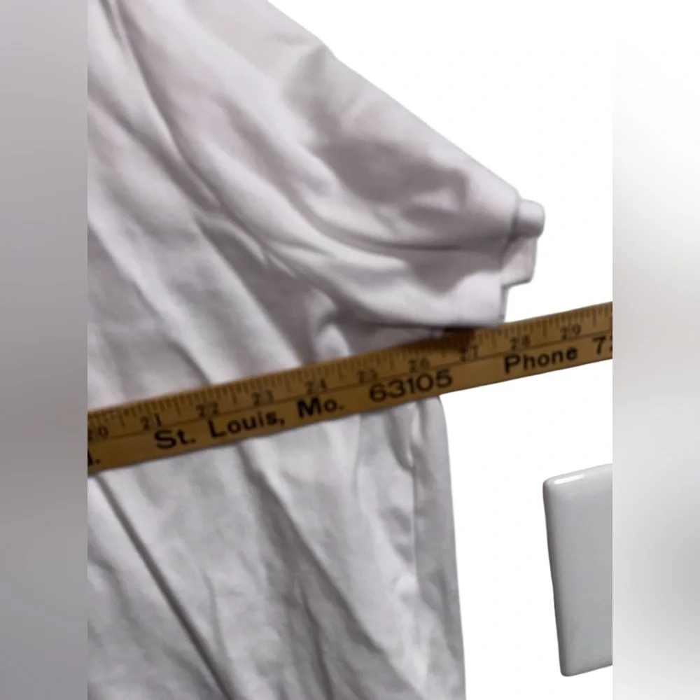 Lands’ End Pima Cotton White Polo Shirt Women’s Plus 3X Scottie Dog Logo - Picture 9 of 9